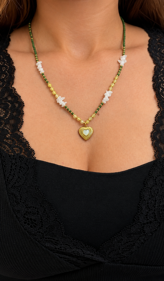 Matcha Heart Necklace