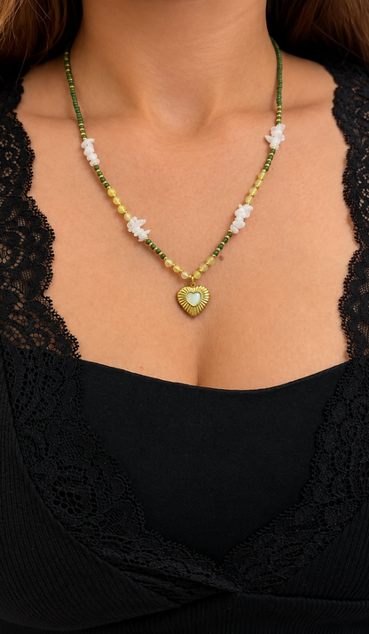 Matcha Heart Necklace