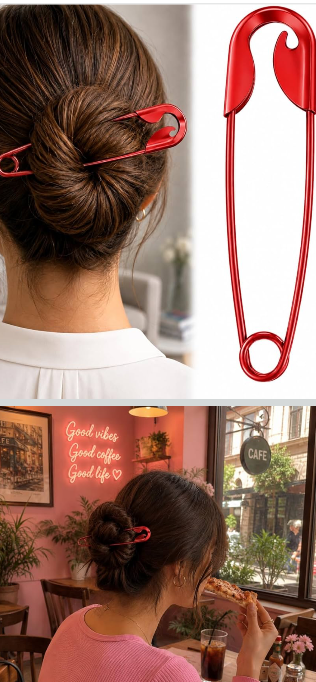 SafetyPin Hair Clip
