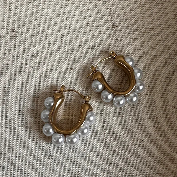 Pearl Hoops