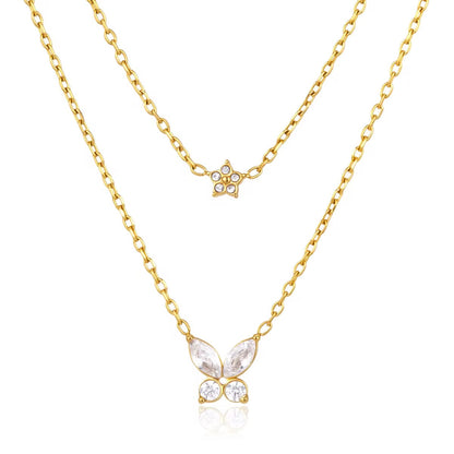 Butterfly Layered Necklace