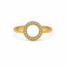 Celestial Circle Crystal Ring