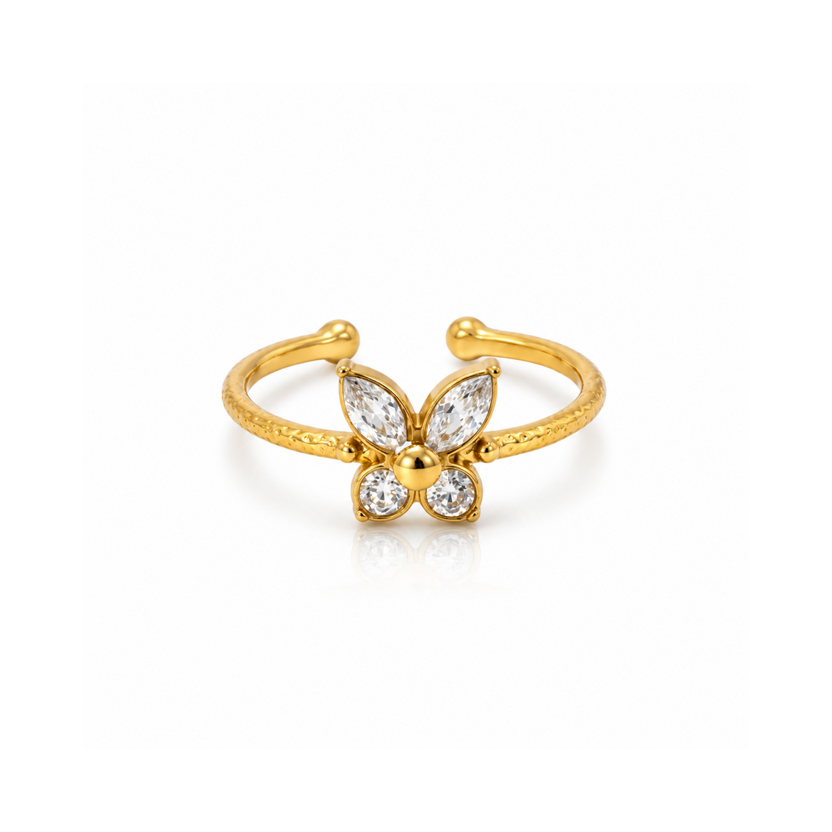 Butterfly Crystal Ring