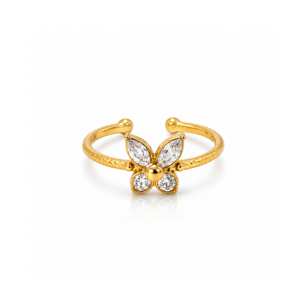 Butterfly Crystal Ring