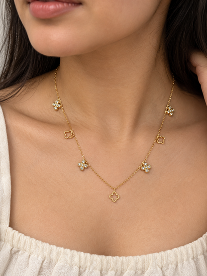 Vance Flower Necklace