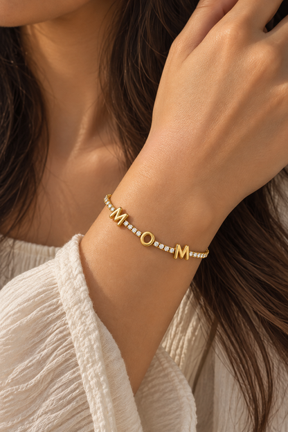 MOM Tennis Bracelet