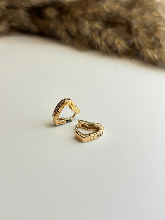 Half Heart Earrings