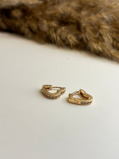 Half Heart Earrings