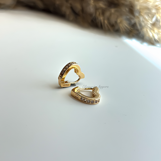 Half Heart Earrings