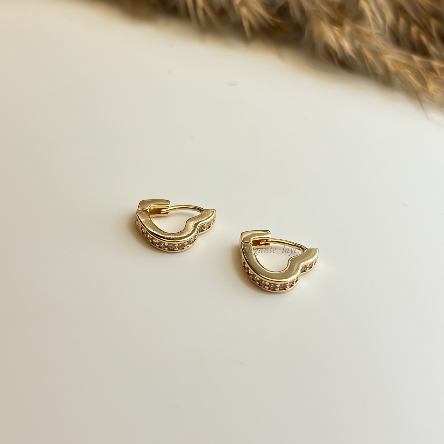 Half Heart Earrings