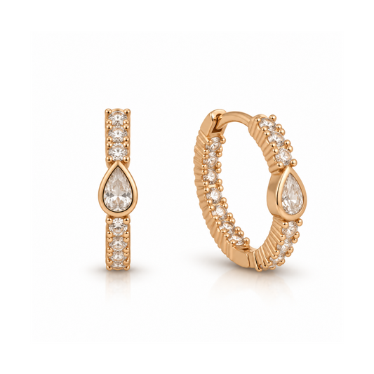 Eterna Crystal Hoops