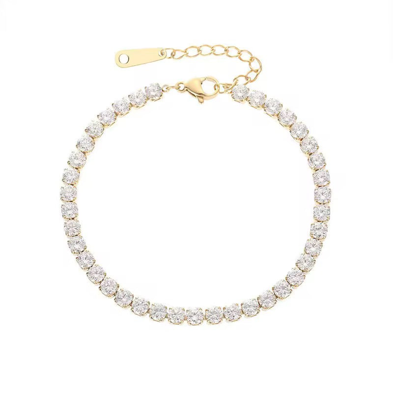 Lean Tennis Bracelet #Gold