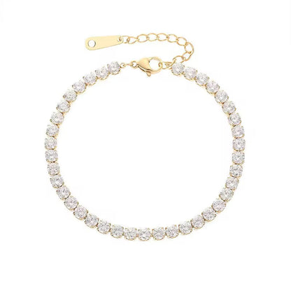 Lean Tennis Bracelet #Gold