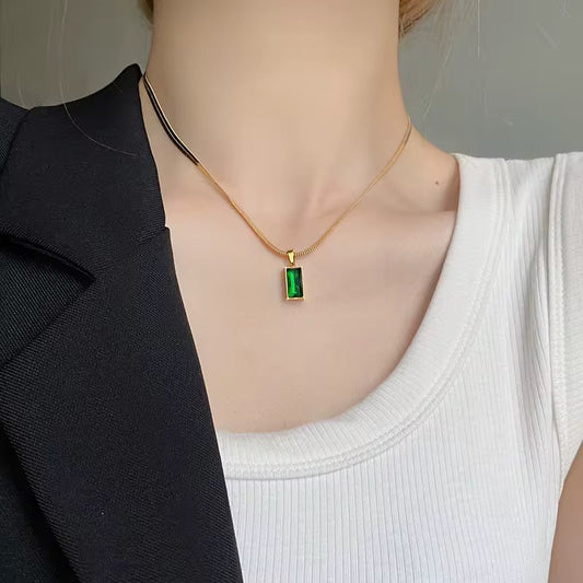 The Emerald Snake Necklace