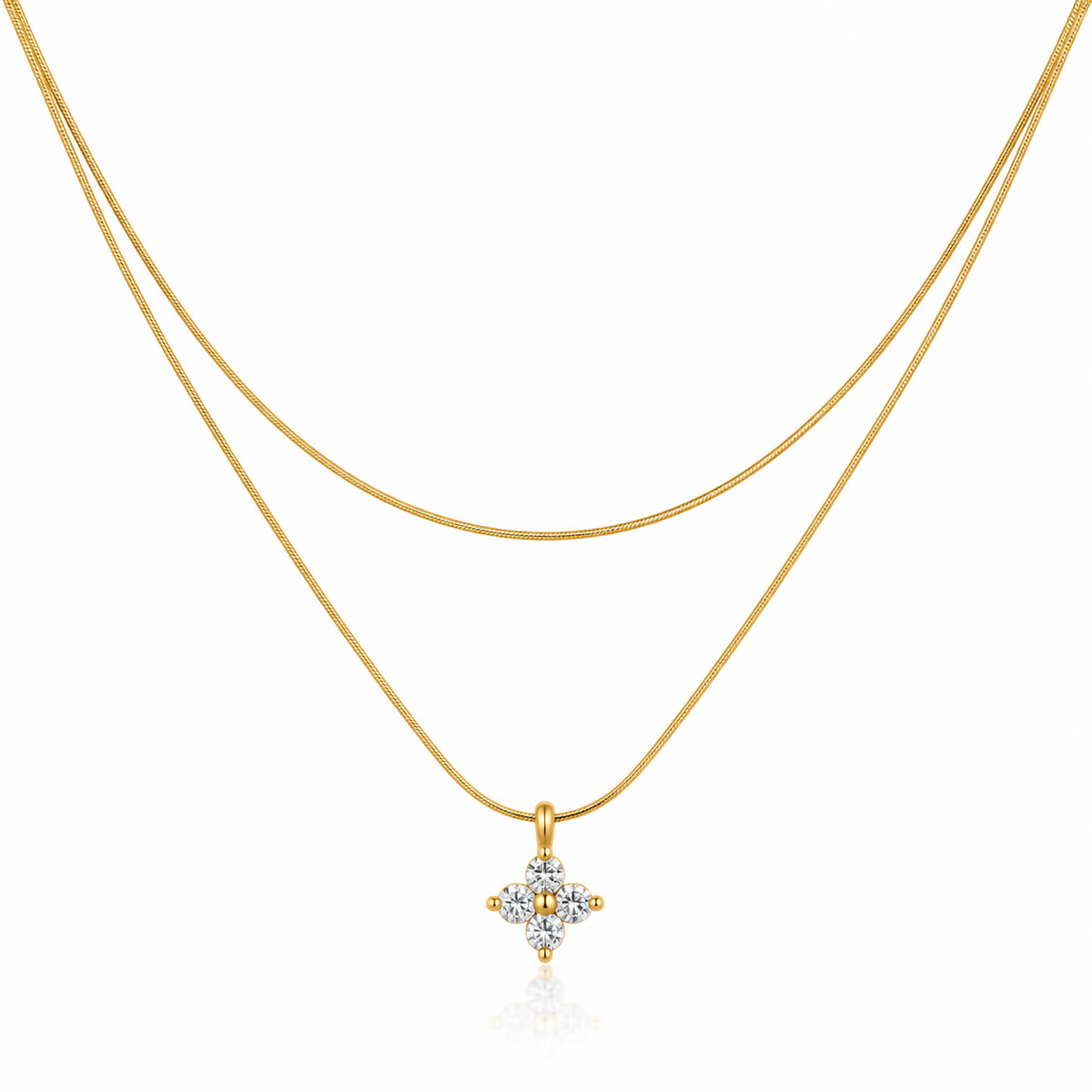 Star Double Layered Necklace