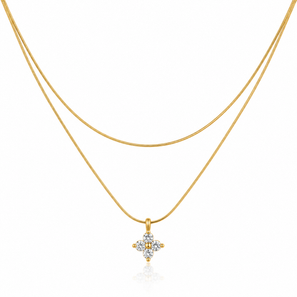 Star Double Layered Necklace