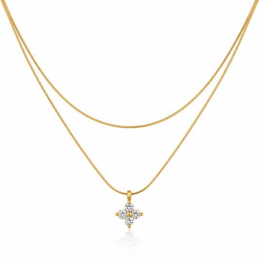 Star Double Layered Necklace