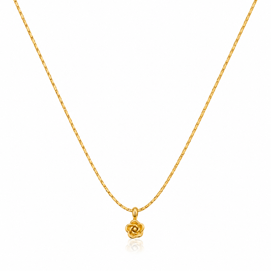 Tiny Rose Necklace