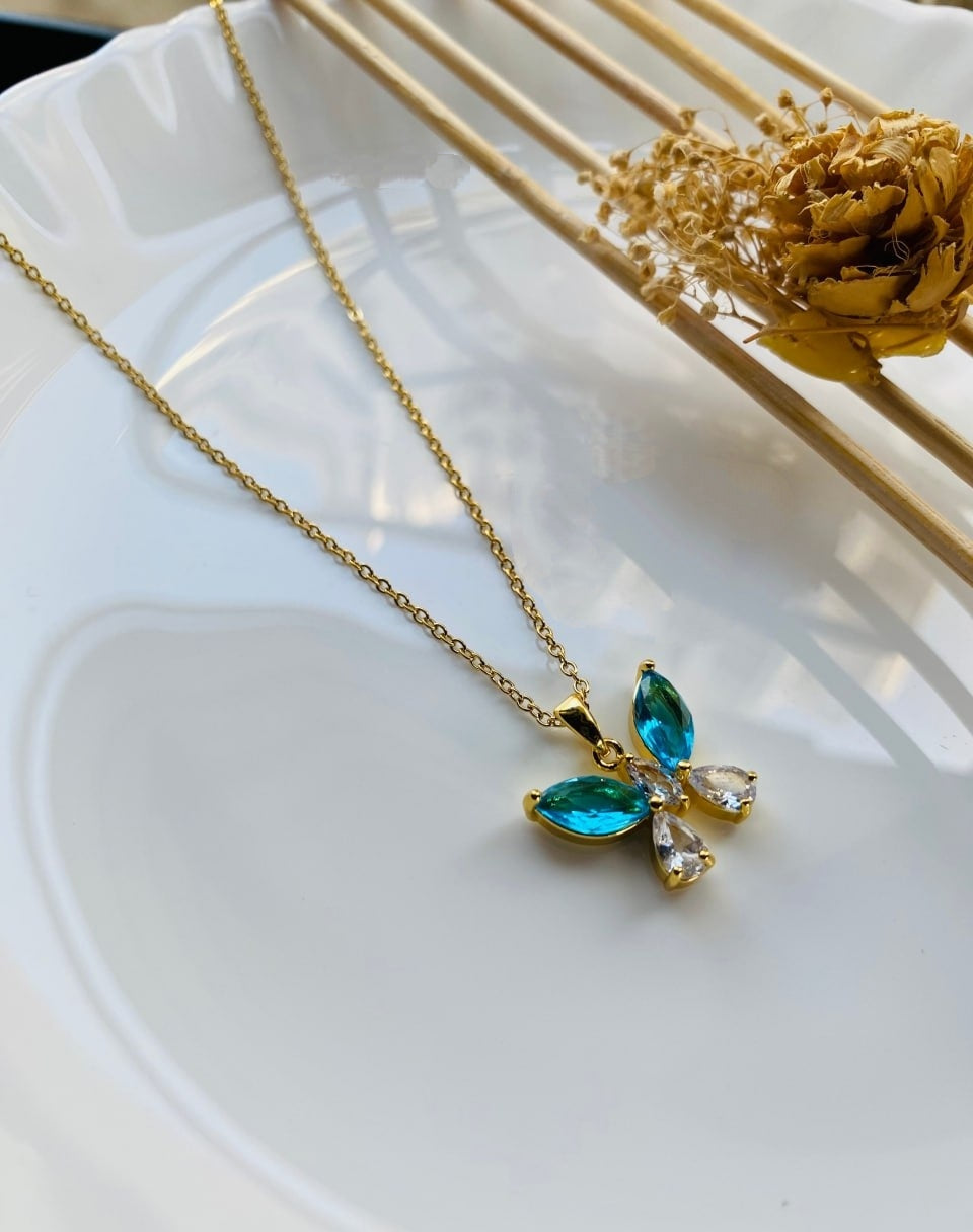 Crystal Butterfly Necklace