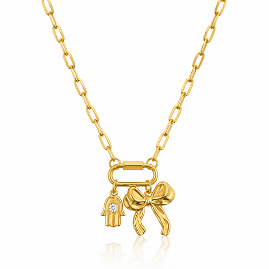 Bow Charm Necklace