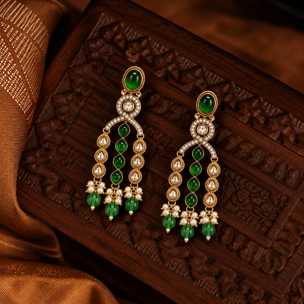 Aaranya Emerald Earrings