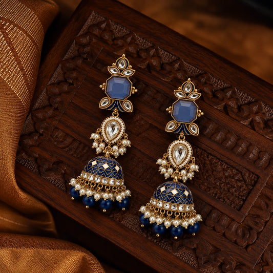 Neelika Royal Jhumka Earrings