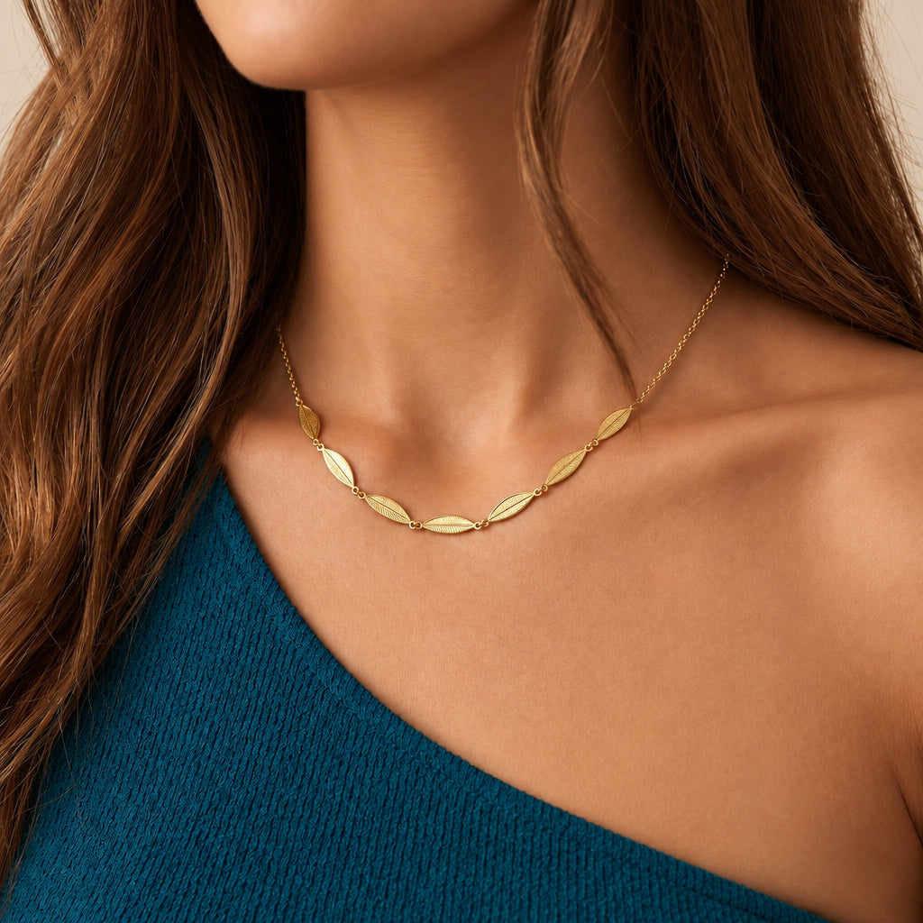 Golden Leaf Necklace