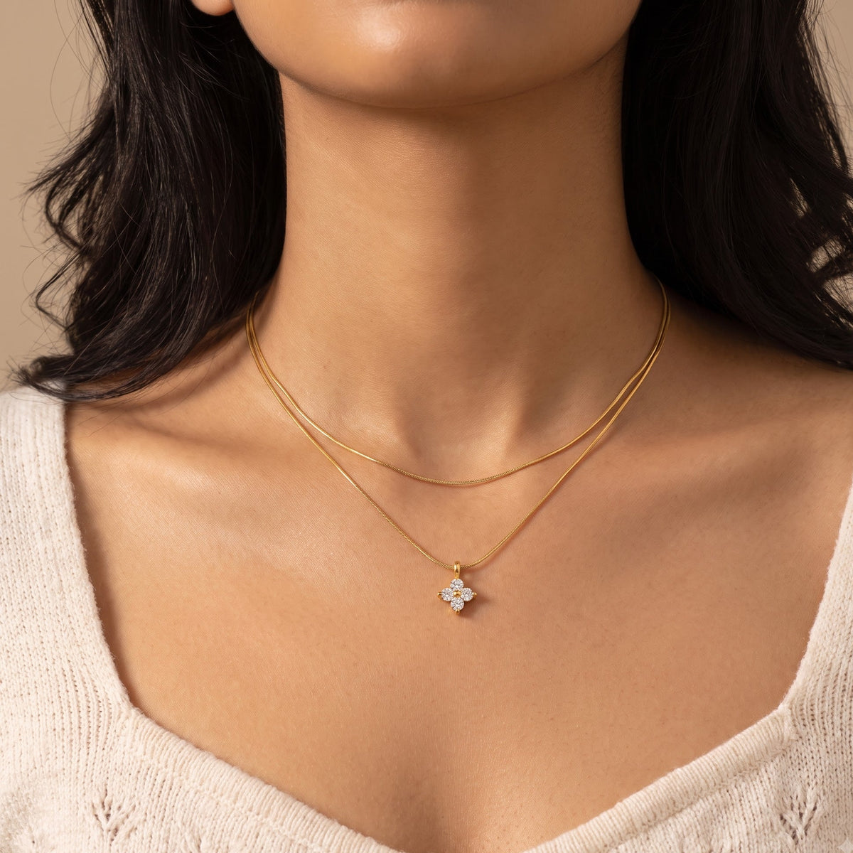 Star Double Layered Necklace