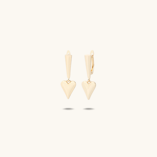Heart Drop Earrings