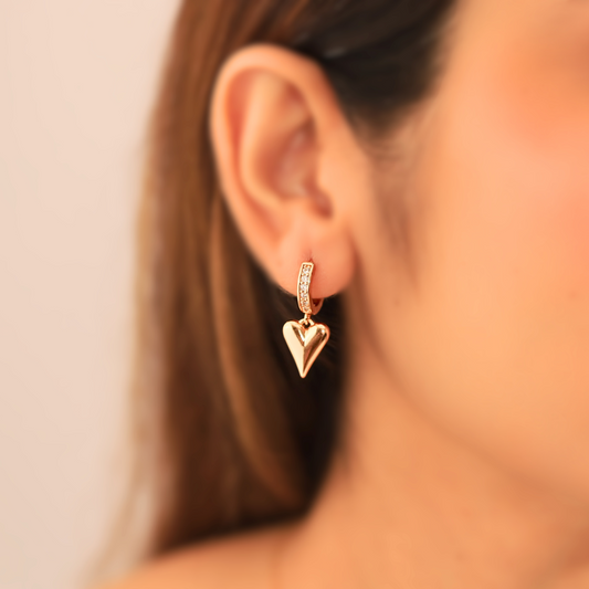 Nash Drop Heart Earring