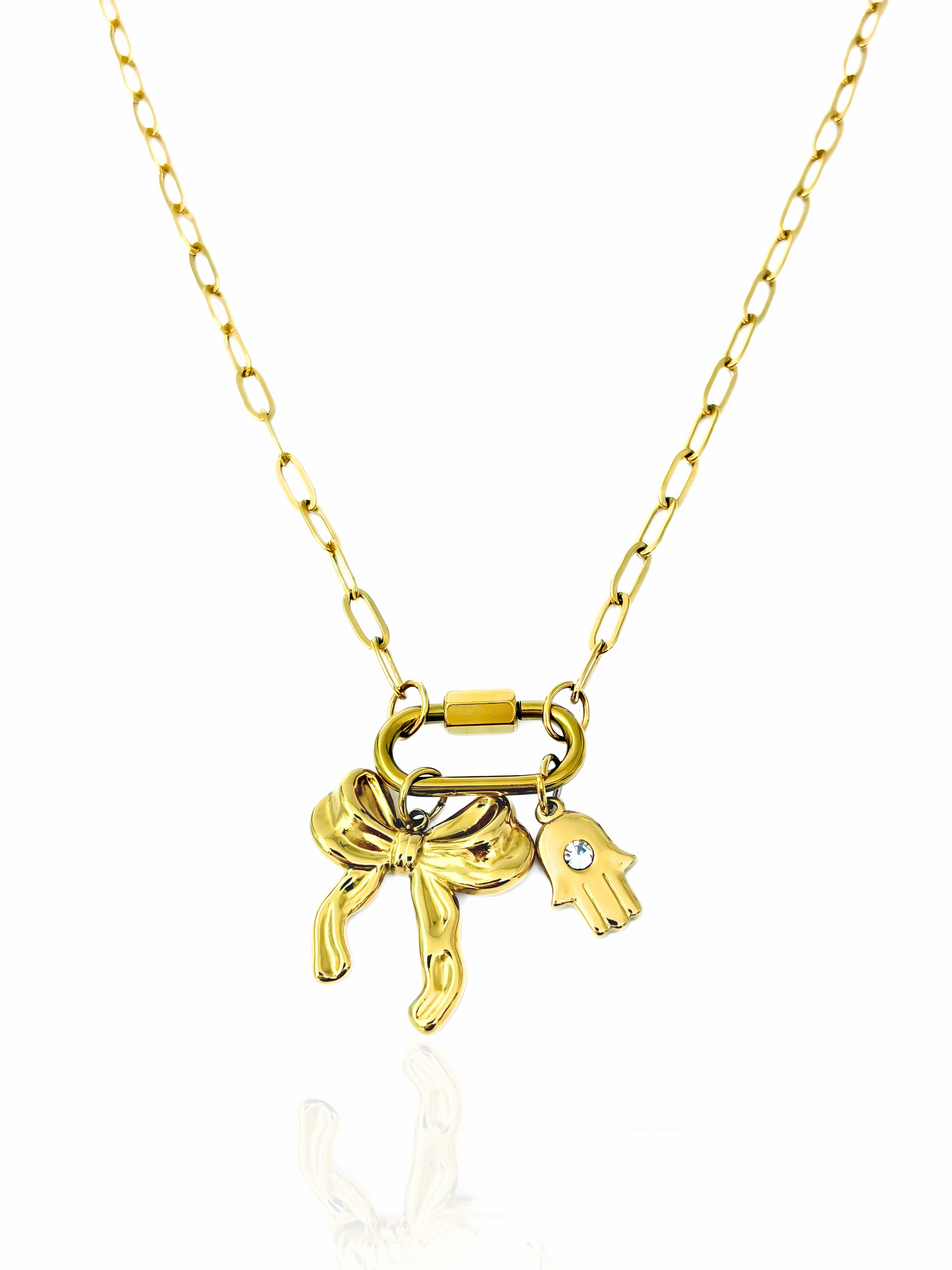 Bow Charm Necklace