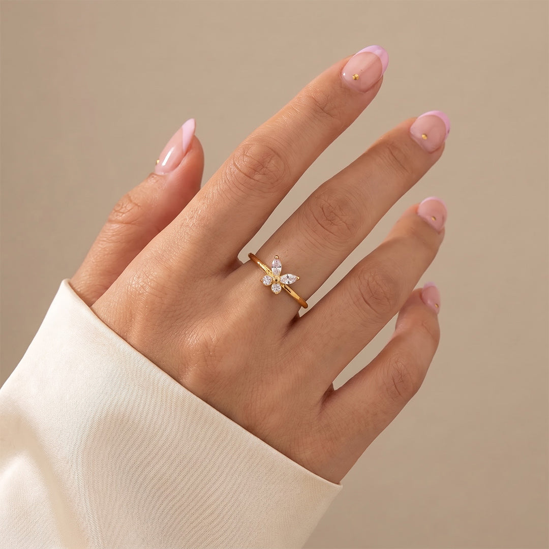 Butterfly Crystal Ring