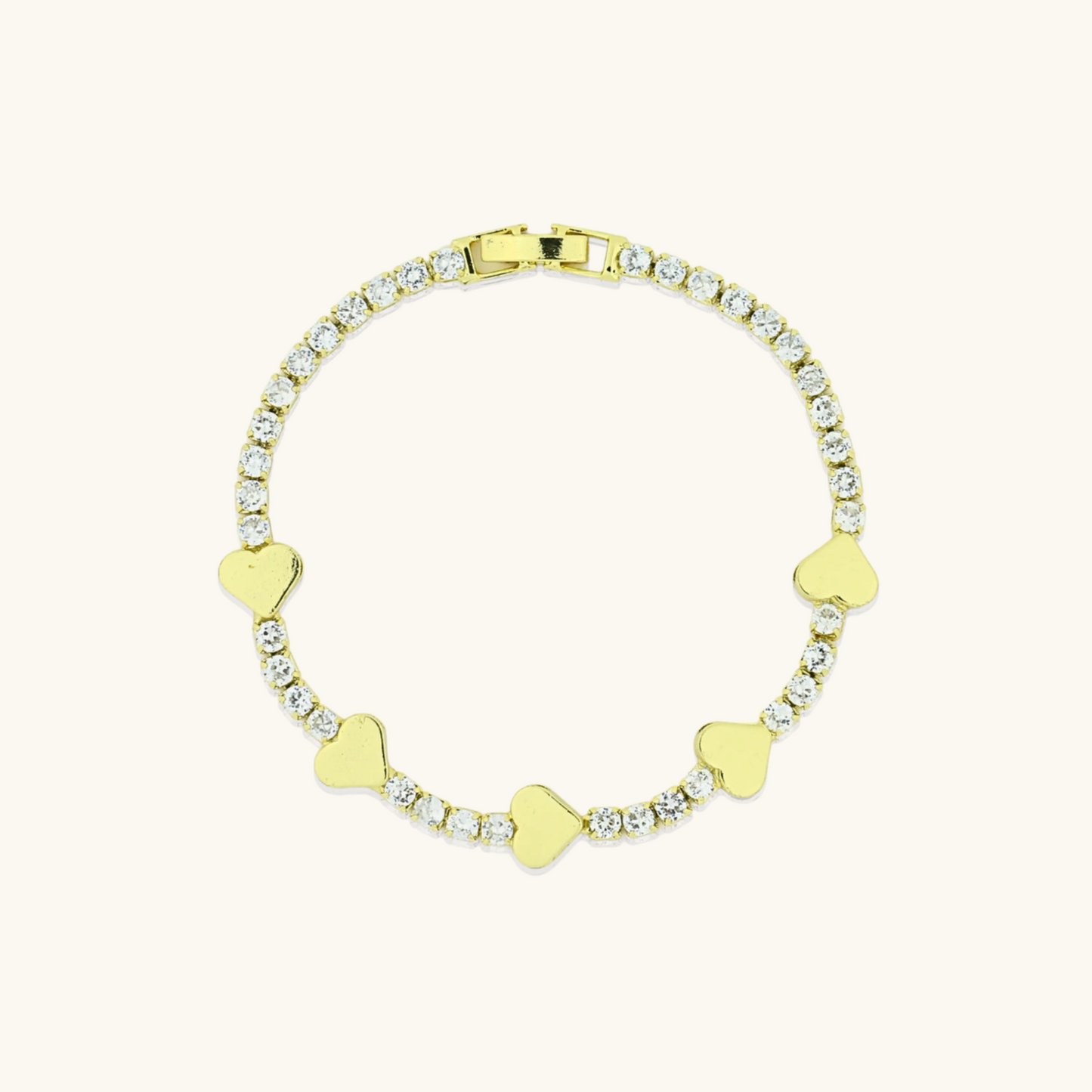 Heart Tennis Bracelet