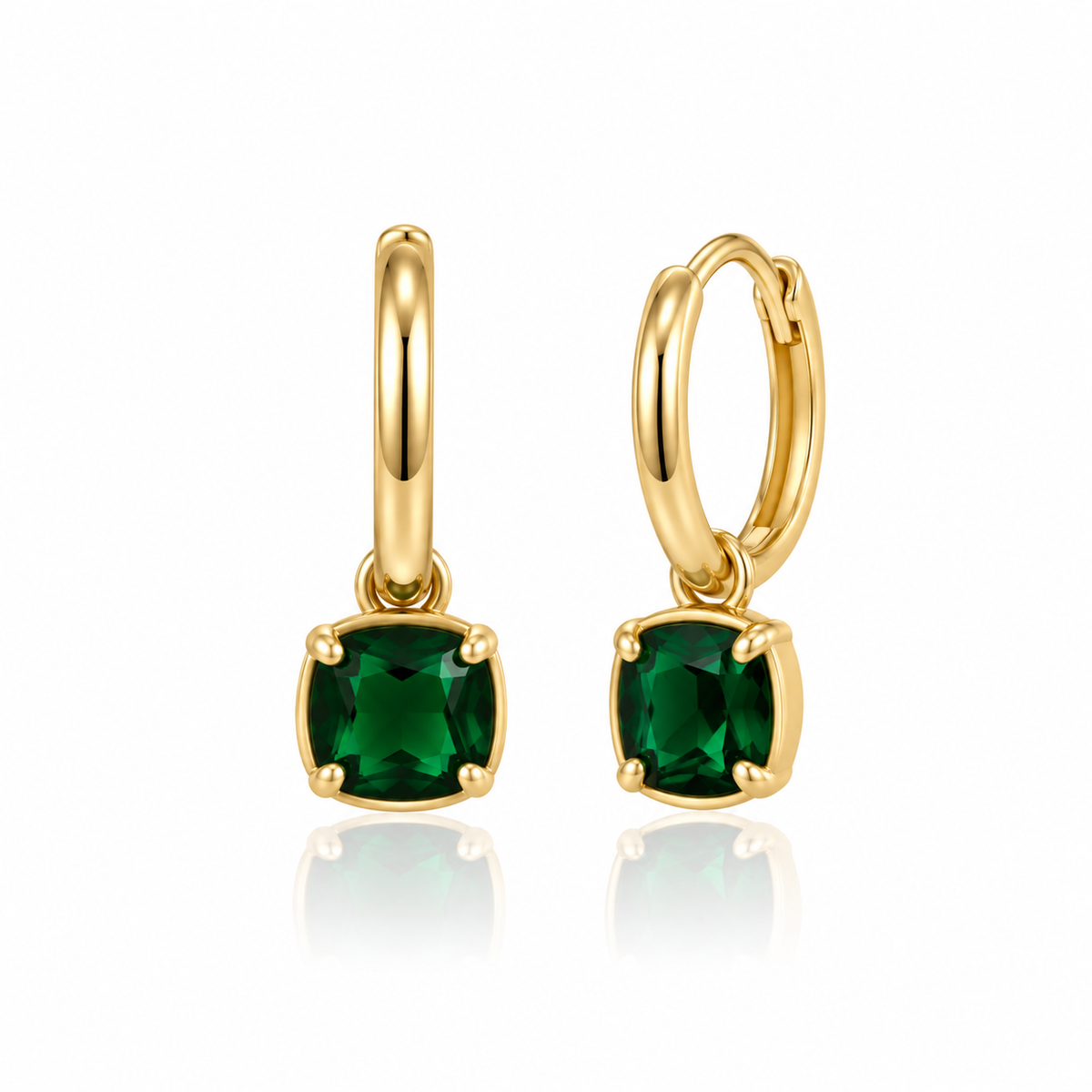 Mia Earrings - Emerald