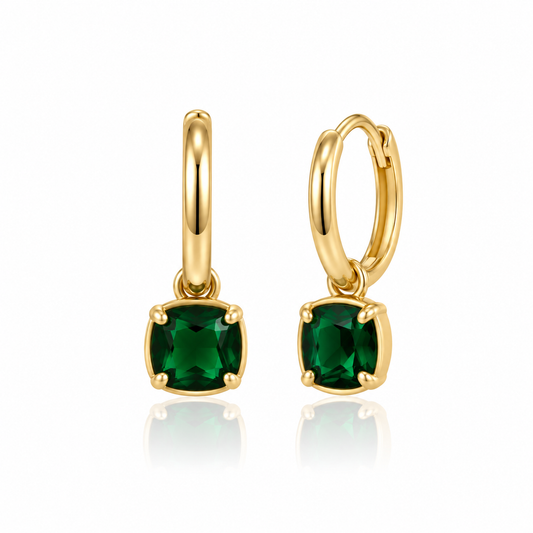 Mia Earrings - Emerald