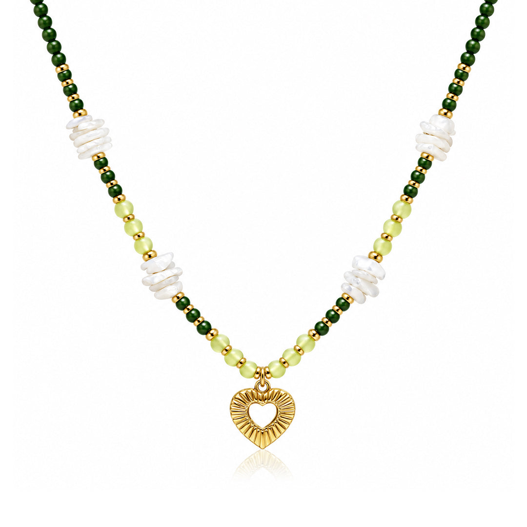 Matcha Heart Necklace