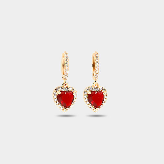 Red Heart Earrings