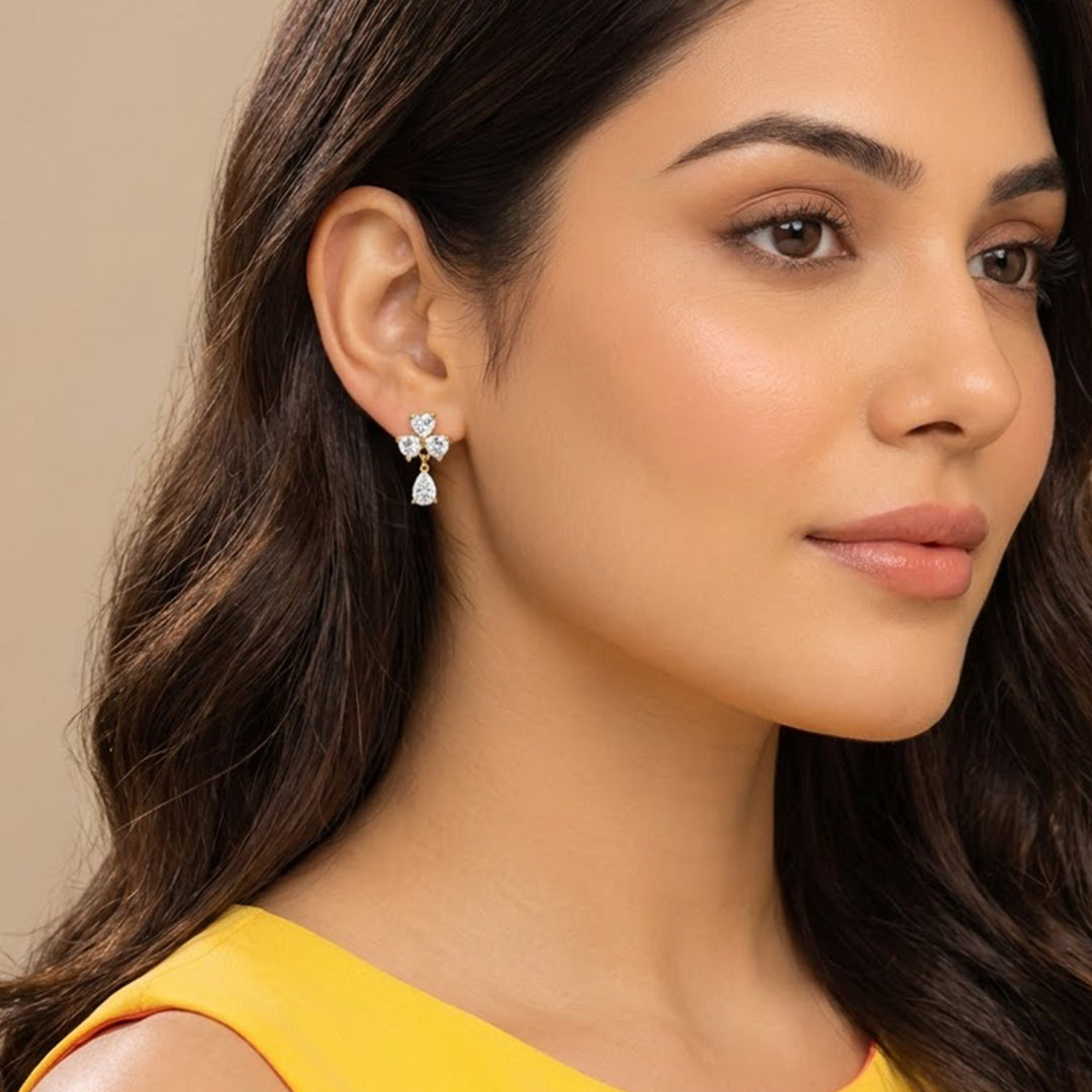 Flower Dewdrop Earring
