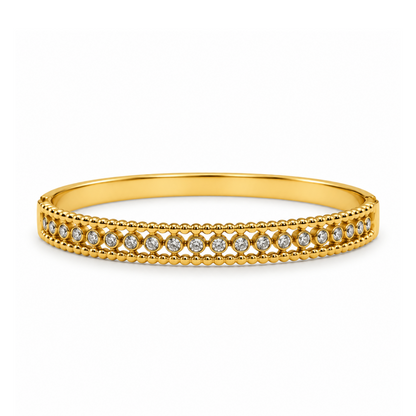 Mira Beaded Crystal Bangle