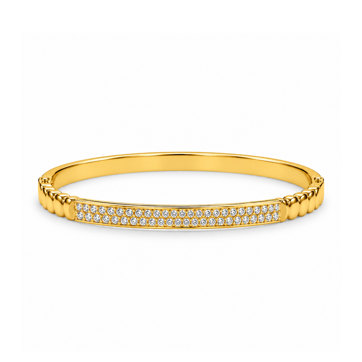 Alina Double Row Crystal Bangle