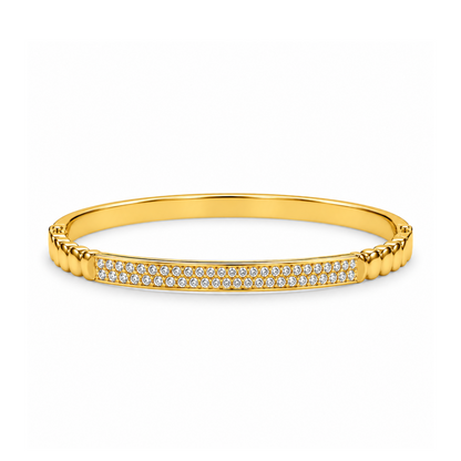 Alina Double Row Crystal Bangle