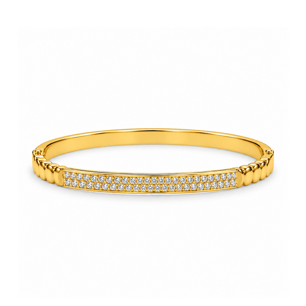 Alina Double Row Crystal Bangle