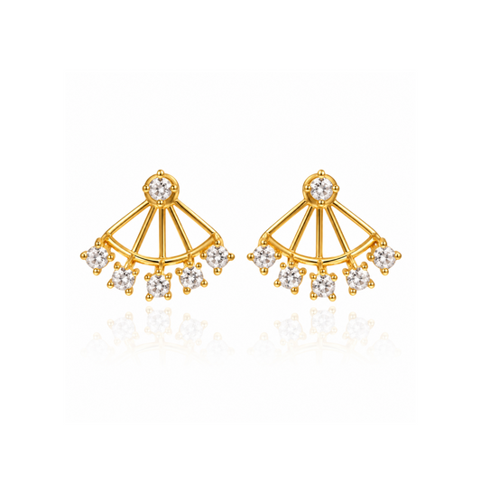 Jacket Square Earrings