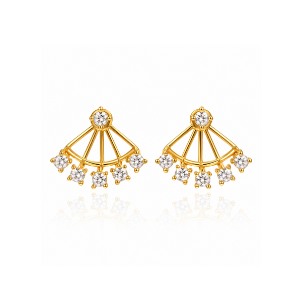 Jacket Square Earrings