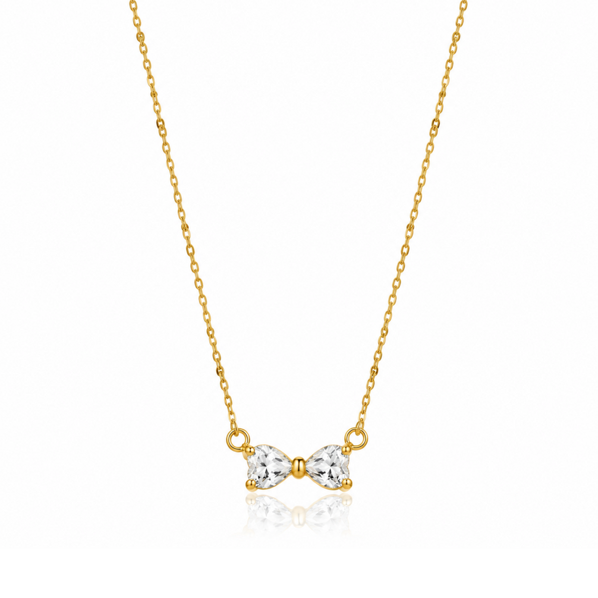 Minimal Bow Necklace