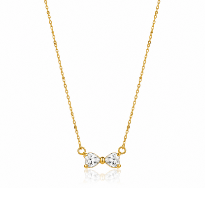 Minimal Bow Necklace