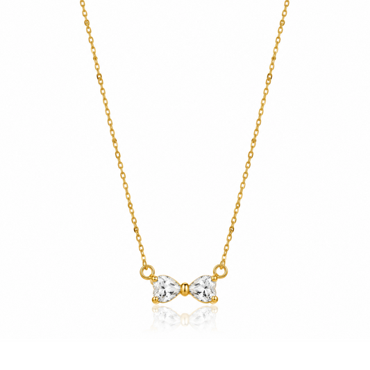 Minimal Bow Necklace