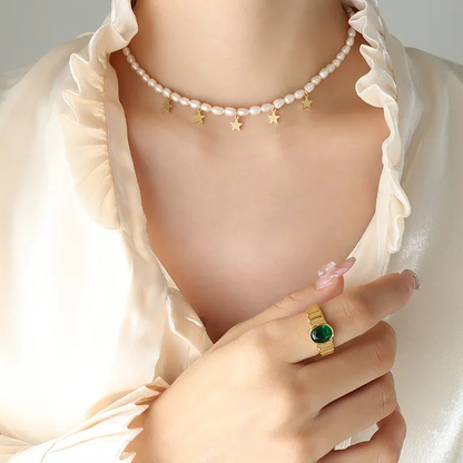 Pearl Star Necklace