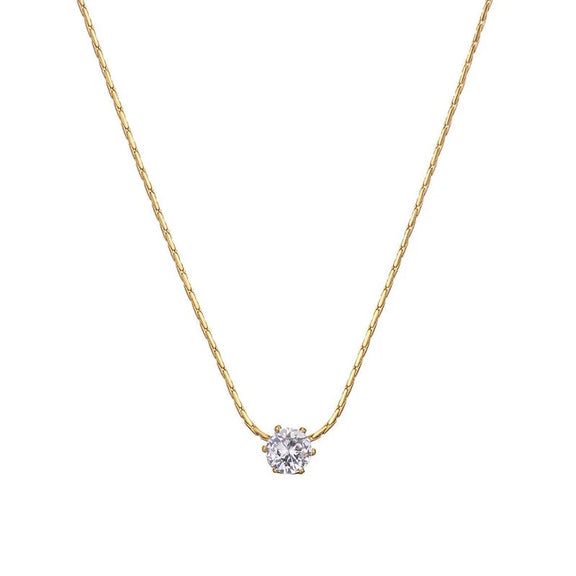 Minimal Stone Necklace