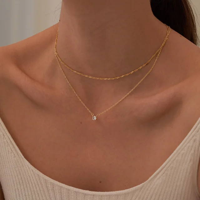 Minimal Double Layered Necklace